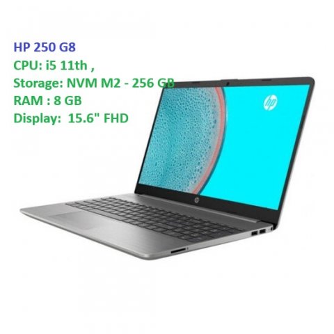 HP 250 G8 i5 11th , NVM M2 - 256 GB, RAM 8 GB, 15.6" FHD - ლეპტოპი იყიდება