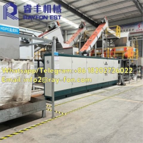 Waste Plastic Film Recycling Washing Plant – High Capacity 500-3000kg/h
