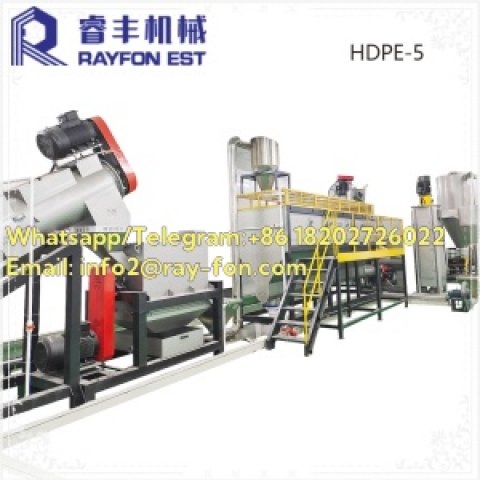 Waste Plastic Film Recycling Washing Plant – High Capacity 500-3000kg/h